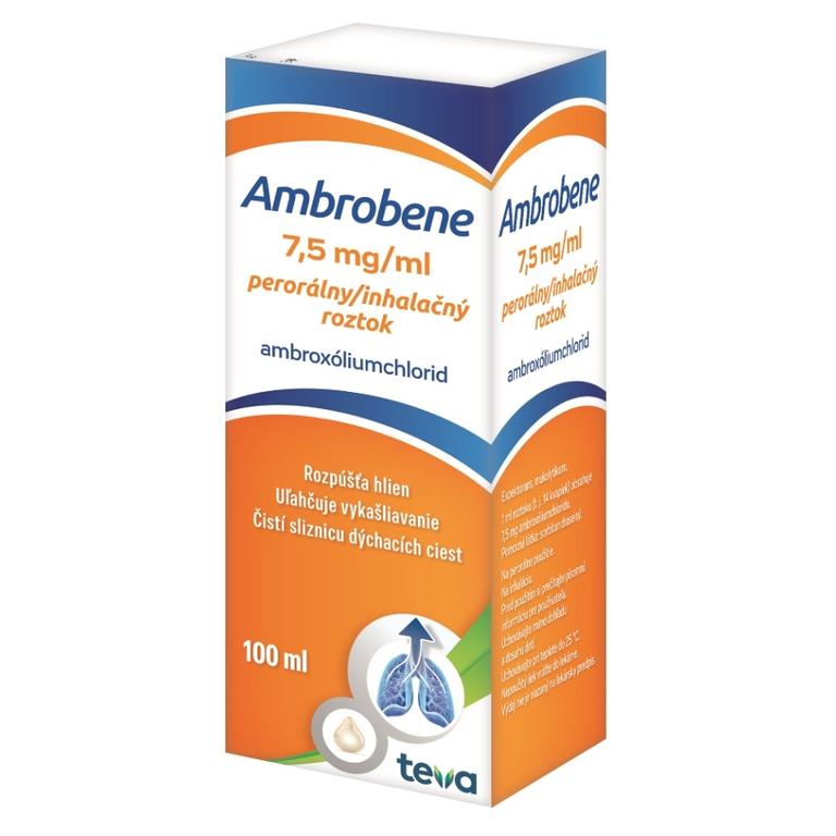 Ambrobene perorálny inhalačný roztok 100ml 7,5mg/ml
