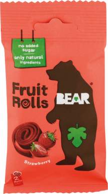 BEAR Jahodové rolky 20 g