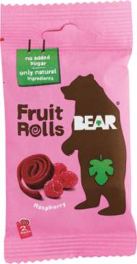 BEAR Malinové rolky 20 g