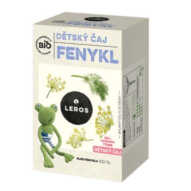 LEROS Bio detský čaj fenikel 20 x 1,5 g