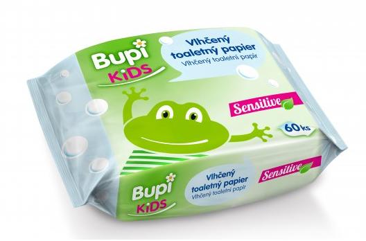Bupi KIDS Vlhčený toaletný papier Sensitive 60ks