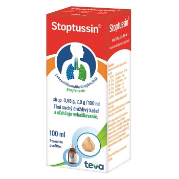 Stoptussin sirup sir (fľ.skl.hnedá + odmerka) 1x100 ml