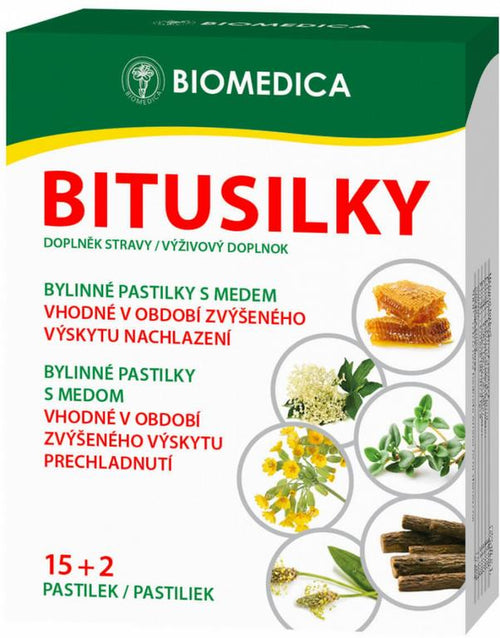 Bitusilky bylinné pastilky s medem 15+2 ks