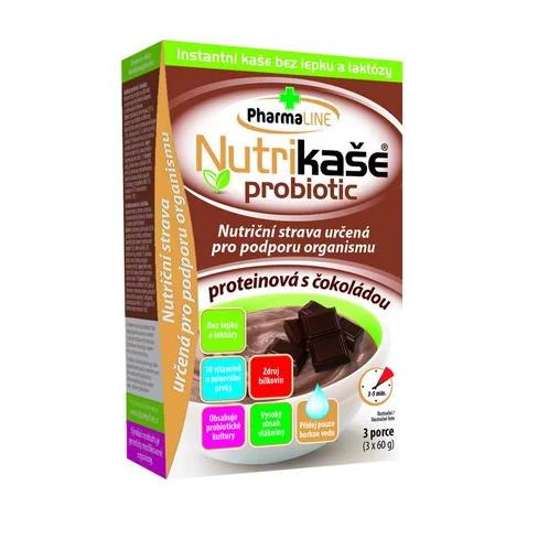 NUTRIKAŠA Probiotic - proteinová s čokoládou 3 x 60 g