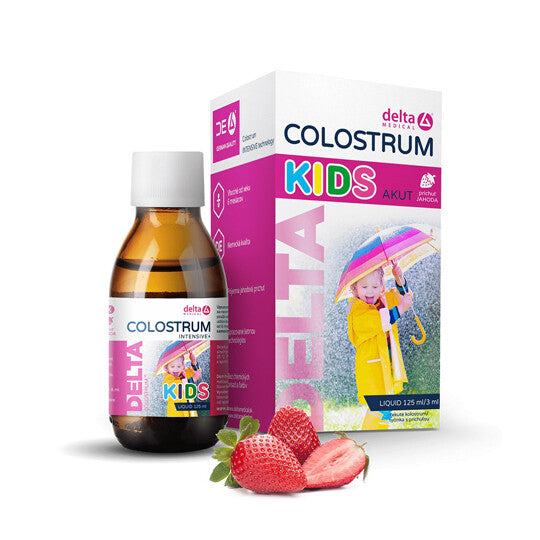 DELTA COLOSTRUM Sirup Kids Jahoda 125 ml