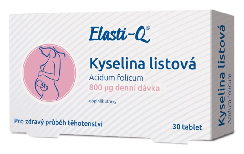Elasti-Q Kyselina listová 800 y 30 tabliet
