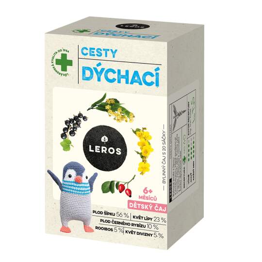 LEROS BABY DETSKÝ ČAJ DÝCHACIE CESTY S LIPOU bylinný 20x2 g (40 g)