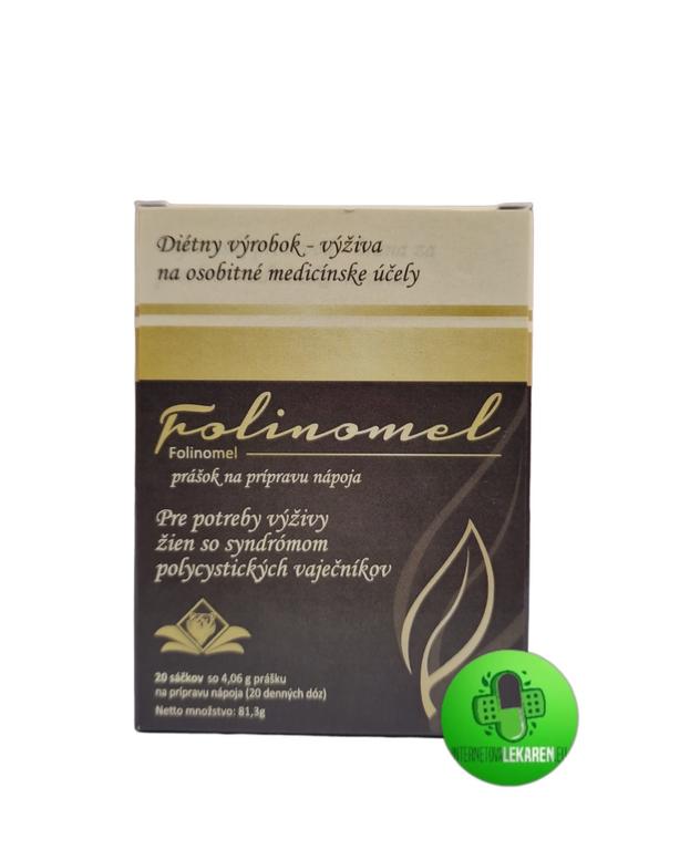 Folinomel prášok vo vreckách na prípravu nápoja 20 x 4,06 g