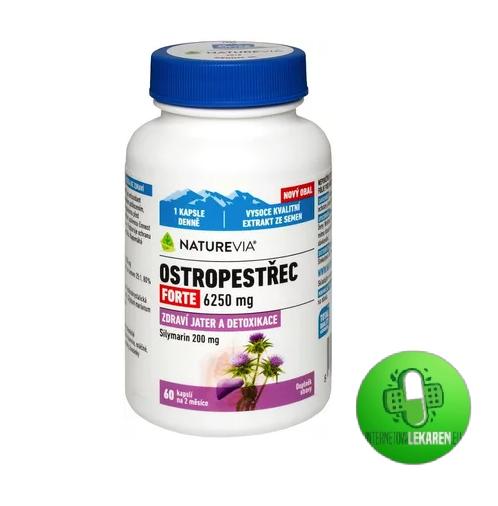 SWISS NATUREVIA PESTREC mariánsky FORTE 6250 mg cps 1x60 ks cps 60