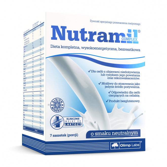 NUTRAMIL Complex neutral kompletná výživa vrecúška 7 x 72 g