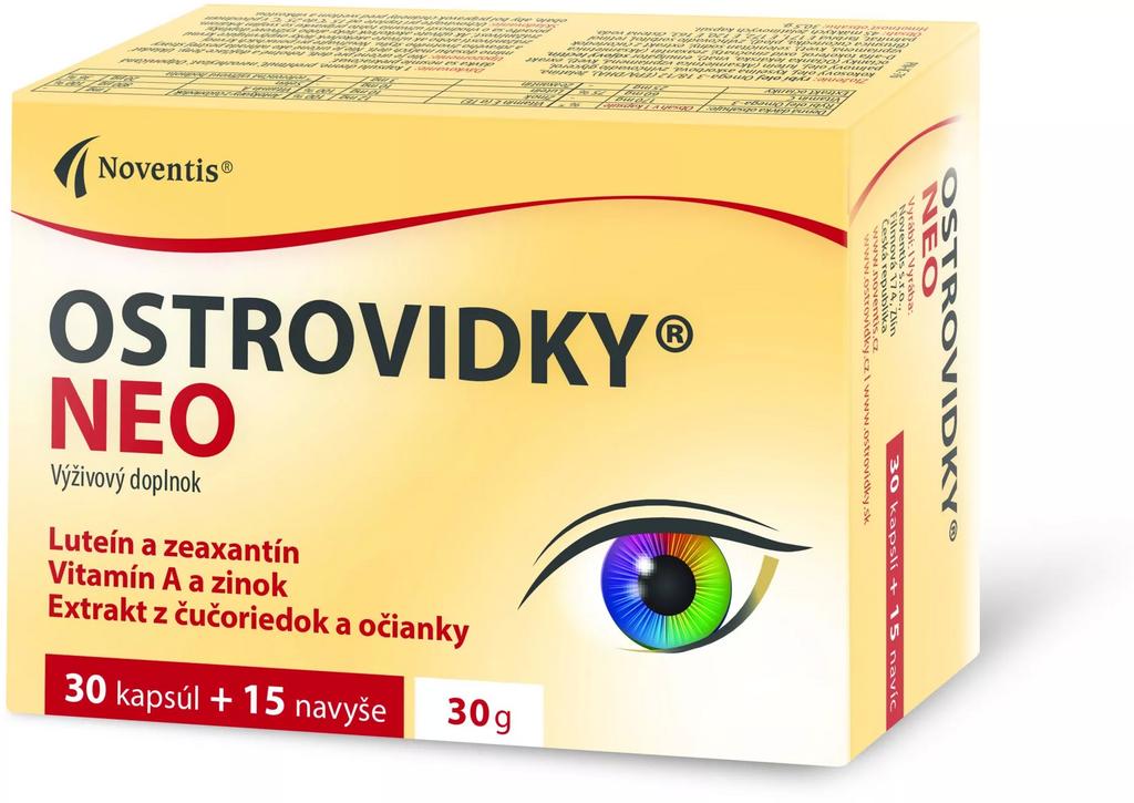 Noventis Ostrovidky Neo 30+15 kapsúl