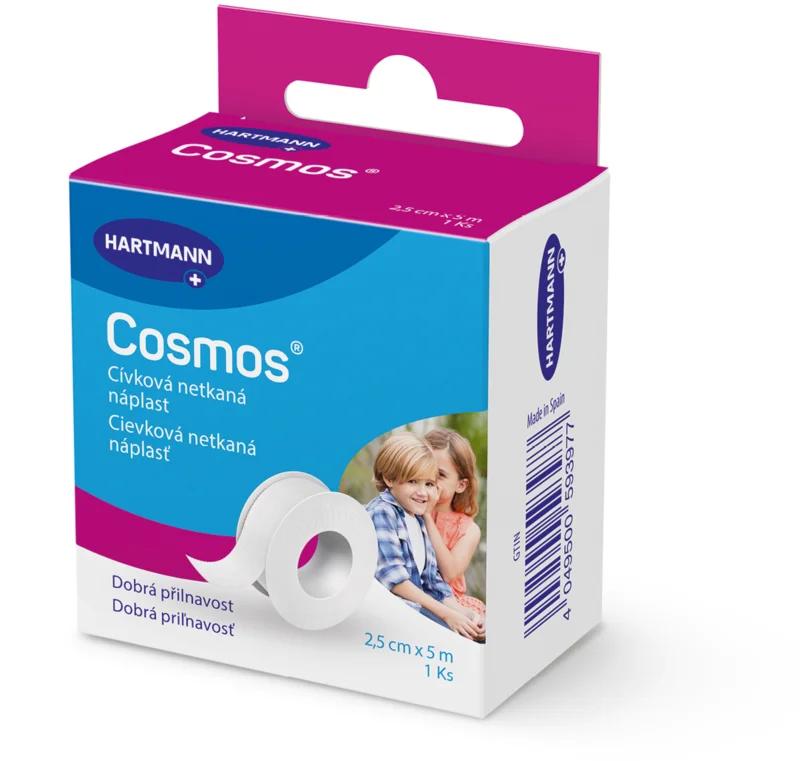 COSMOS Cievková jemná (POR) náplasť fixačná z netkaného textilu (2,5cmx5m) 1x1 ks