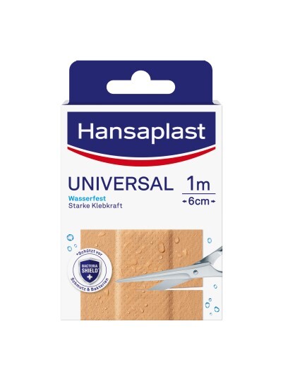 Hansaplast UNIVERSAL náplasť vodeodolná 6 cm x 1 m 1 ks