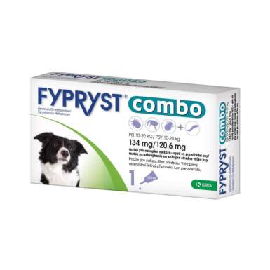 Fypryst Combo spot-on Dog M 10-20 kg 1 x 1,34 ml