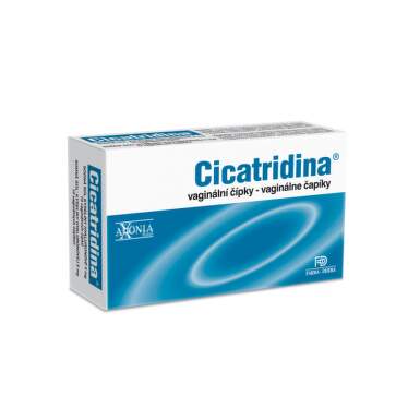 CICATRIDINA Vaginálne čapíky 10 kusov