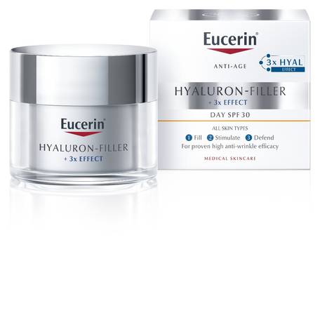 Eucerin HYALURON-FILLER denný krém proti vráskam SPF 30, všetky typy pleti 1x50 ml