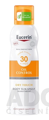 Eucerin Sun Sensitive Protect Dry Touch Transparentný sprej na opaľovanie na citlivú pokožku SPF30 200 ml opaľovací sprej
