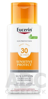 Eucerin SUN Extra ľahké telové mlieko SENSITIVE PROTECT SPF 30, 150 ml