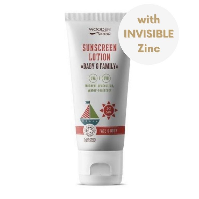 WoodenSpoon Baby & Family opaľovacie telové mlieko SPF50 100 ml