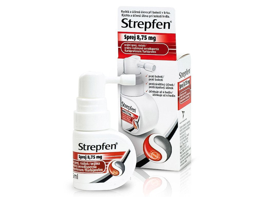 Strepfen Sprej 8,75 mg orálna rozt. aerodisperzia aer ors (fľ.HDPE) 1x15 ml