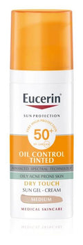 Eucerin Sun ochranný krémový gél SPF50+ tónovací medium 50 ml