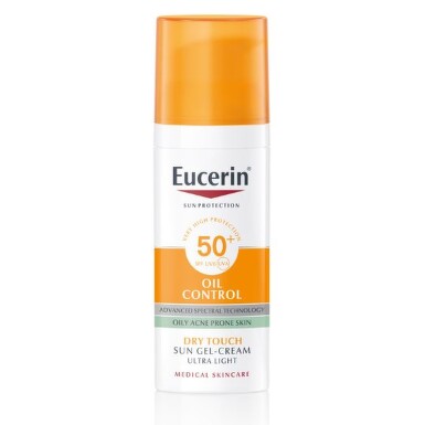 Eucerin Sun Oil Control gel opaľovací na tvár SPF50+ 50 ml
