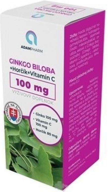 ADAMPharm GINKGO BILOBA+Horčík+Vitamín C kapsúl 60 ks