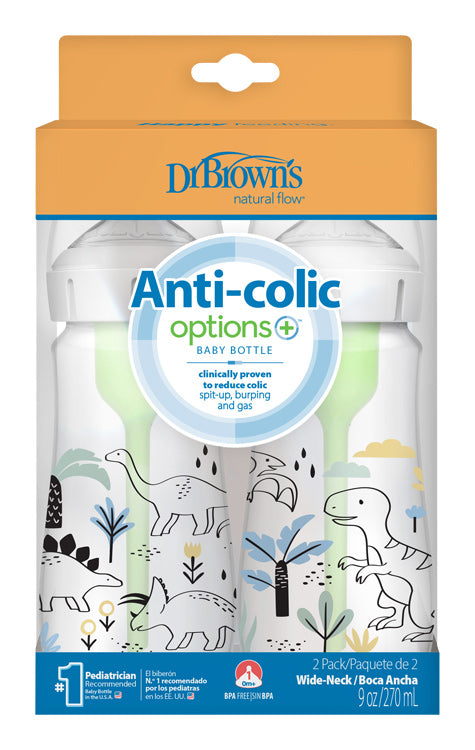 Dr.Brown´s fľaša Wide Neck Dino WB92026 2x270ml