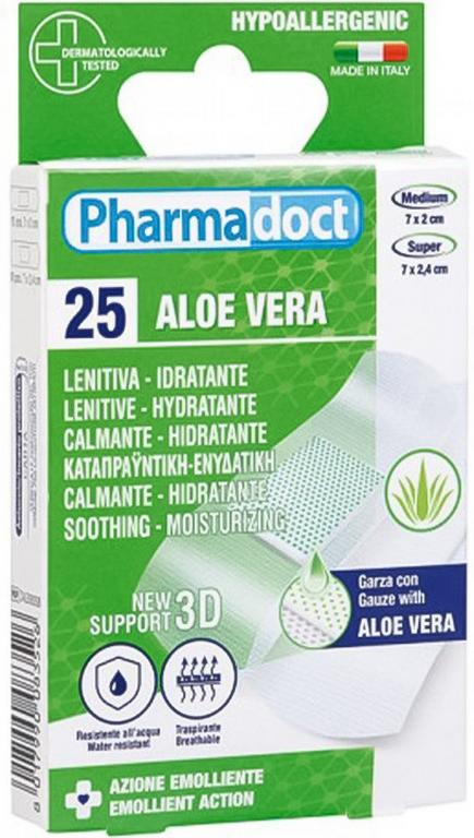 Pharmadoct Náplasť s ALOE VERA s hojivým účinkom 25 ks