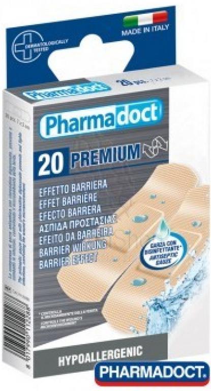 PHARMADOCT Náplasť PREMIUM 20 ks (hypoalergénna,hodvábna)