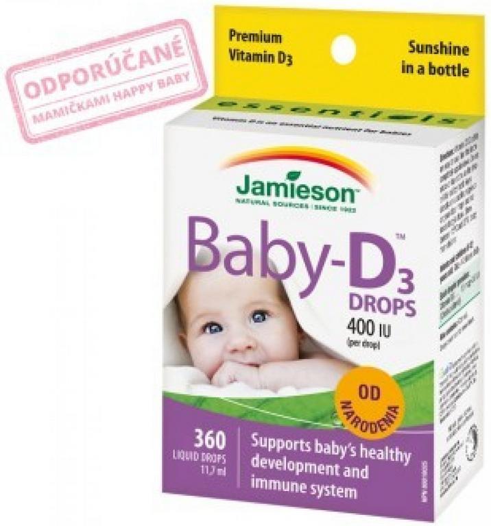 JAMIESON Baby D vitamín D3 kvapky 11,7 ml