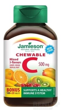 JAMIESON Vitamín C 500 mg mix 120 kapsúl