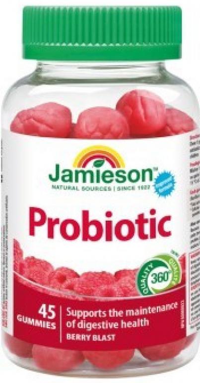 Jamieson Probiotic Gummies 45 želé pastiliek malina