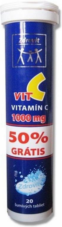 Naturprodukt Zdrovit Vitamín C 1000 mg 20 šumivých tabliet
