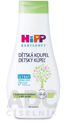 HiPP Babysanft detský kúpeľ šetrný s výťažkom z bio mandlí 350 ml