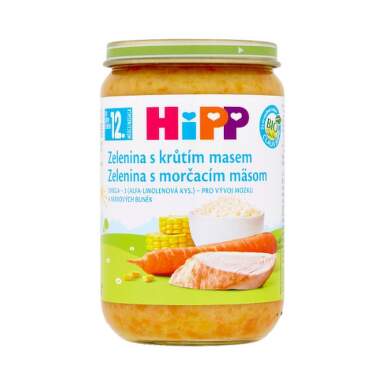 HiPP Príkrm zelenina s morčacím mäsom 220 g