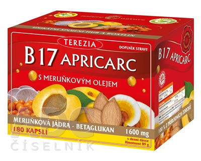 Terezia B17 Apricarc s Marhuľovým Olejom 150 + 30 kapsúl