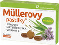 Mullerove pastilky so skorocelom, materinou dúškou a vitamínom C 12ks