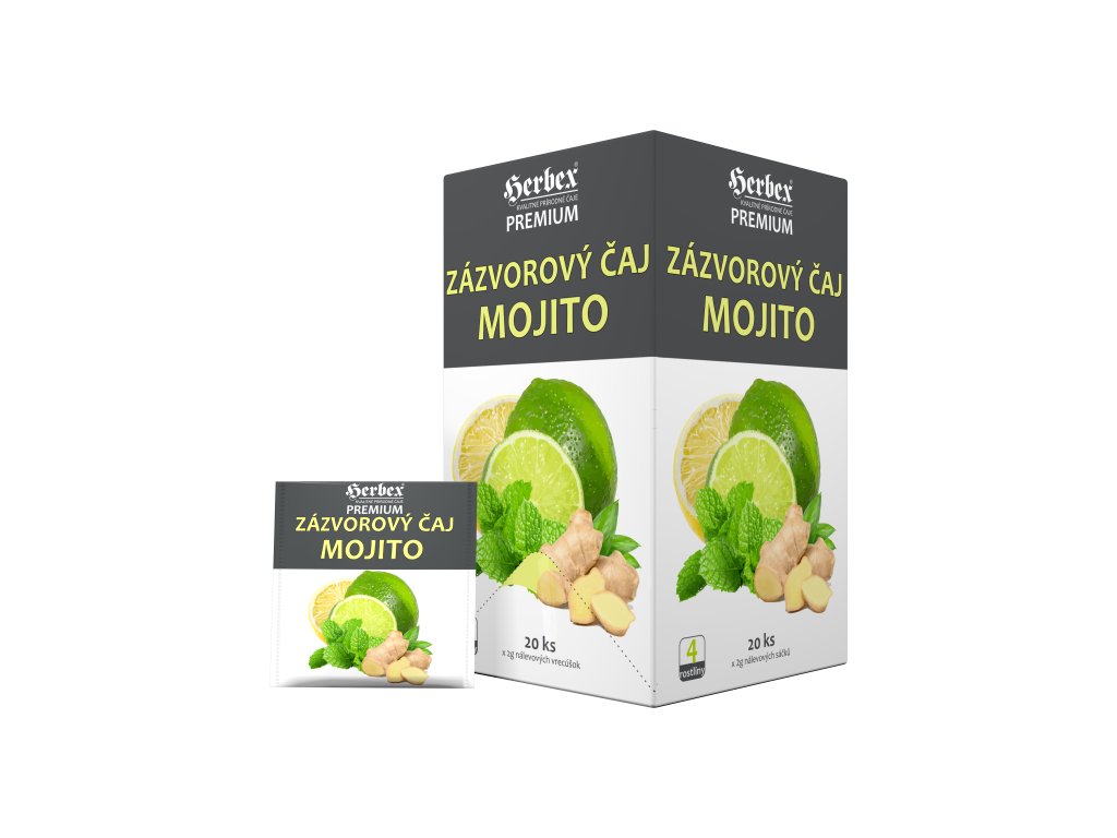 HERBEX Premium ZÁZVOROVÝ ČAJ Mojito bylinný čaj 20x2 g (40 g)