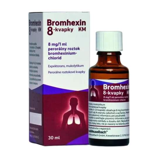 Bromhexin 8-kvapky KM sol.por. 1 x 30 ml