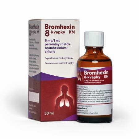 Bromhexin 8 kvapky 50ml