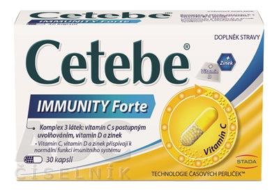 Cetebe Immunity forte vitamín C a zinok 30kps