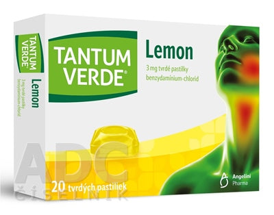 Tantum Verde Lemon tvrdé pastilky s citrónovou príchuťou 20ks