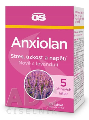 GS Anxiolan s levanduľou, 30 tabliet