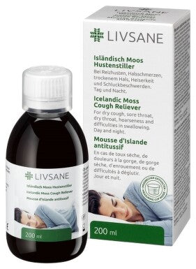 LIVSANE Islandský lišajník proti kašľu 200 ml