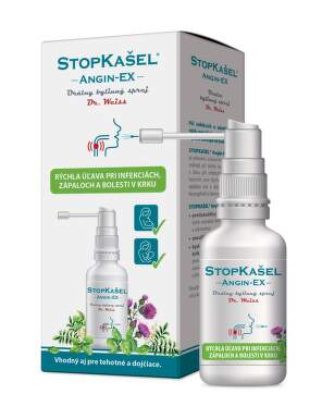 STOPKAŠEĽ Angin-ex sprej na bolesť v krku 30 ml