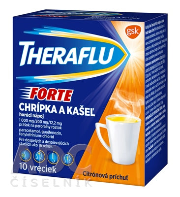 Theraflu Forte 1000mg/200mg/12,2mg prášok na perorálny roztok plo.por.10