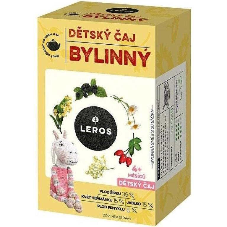 LEROS Baby-detský čaj Bylinkový 20x1,8g