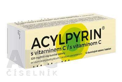 Acylpyrin +C, šumivé tablety 12ks