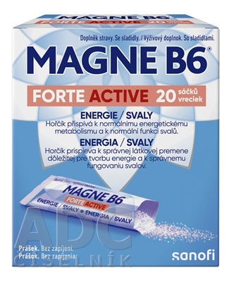 MAGNE B6 FORTE ACTIVE prášok vo vrecúškach 1x20 ks